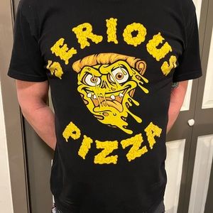 Serious Pizza T-Shirt Size Medium
